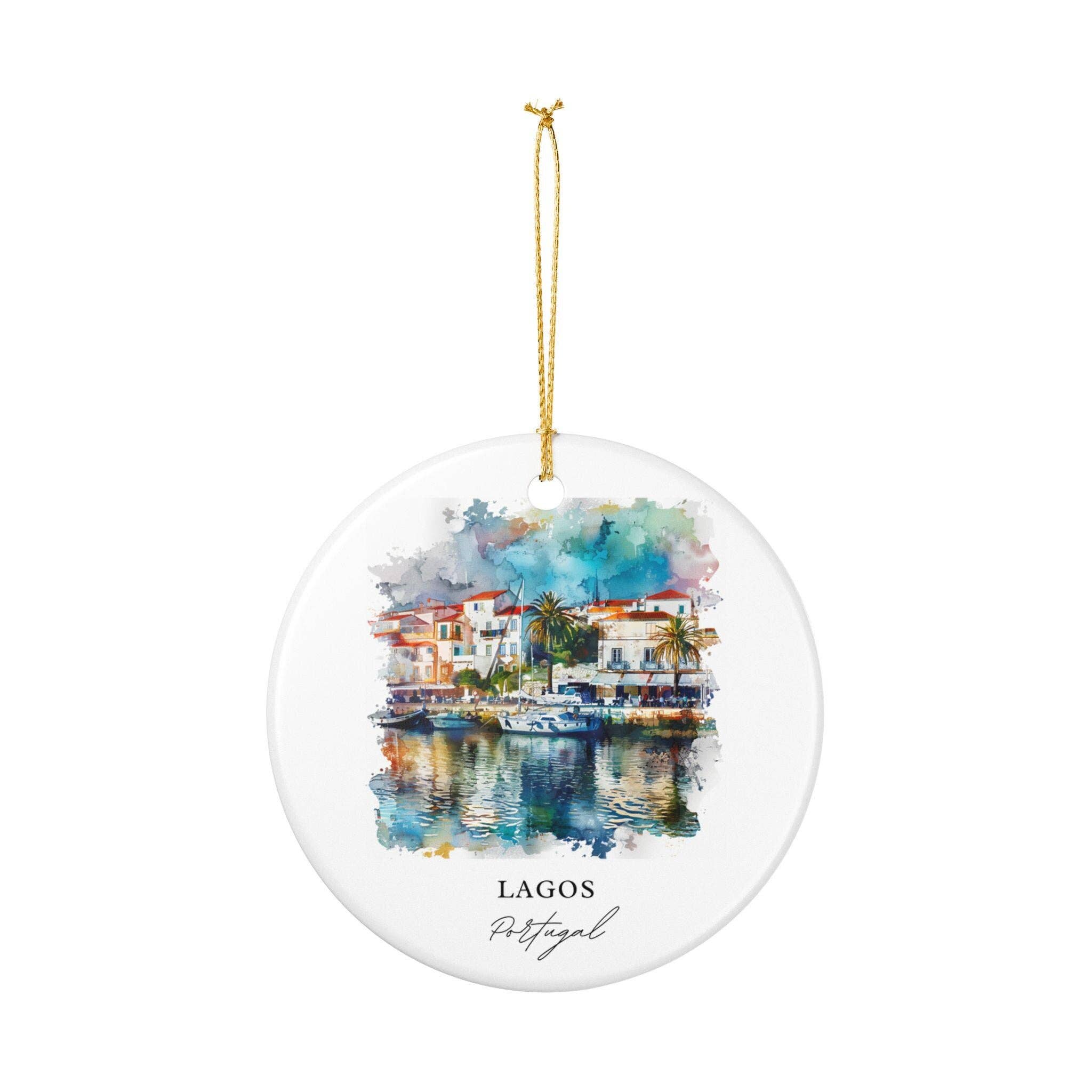 Premium Travel Art - Wholesale Ornament - Lagos Portugal Ornament: Unique Lagos Souvenir, Lagos Xmas Decor, and Authentic Lagos Portugal Gift1