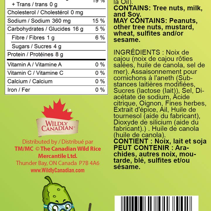 Wildly Canadian - Wholesale Nuts - Brewski Dill Pickle Cashews