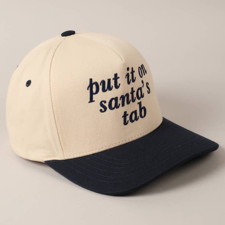 Fashion City - Wholesale Baseball Cap - Women's - Put It On Santa's Tab Text Embroidery Baseball Cap28