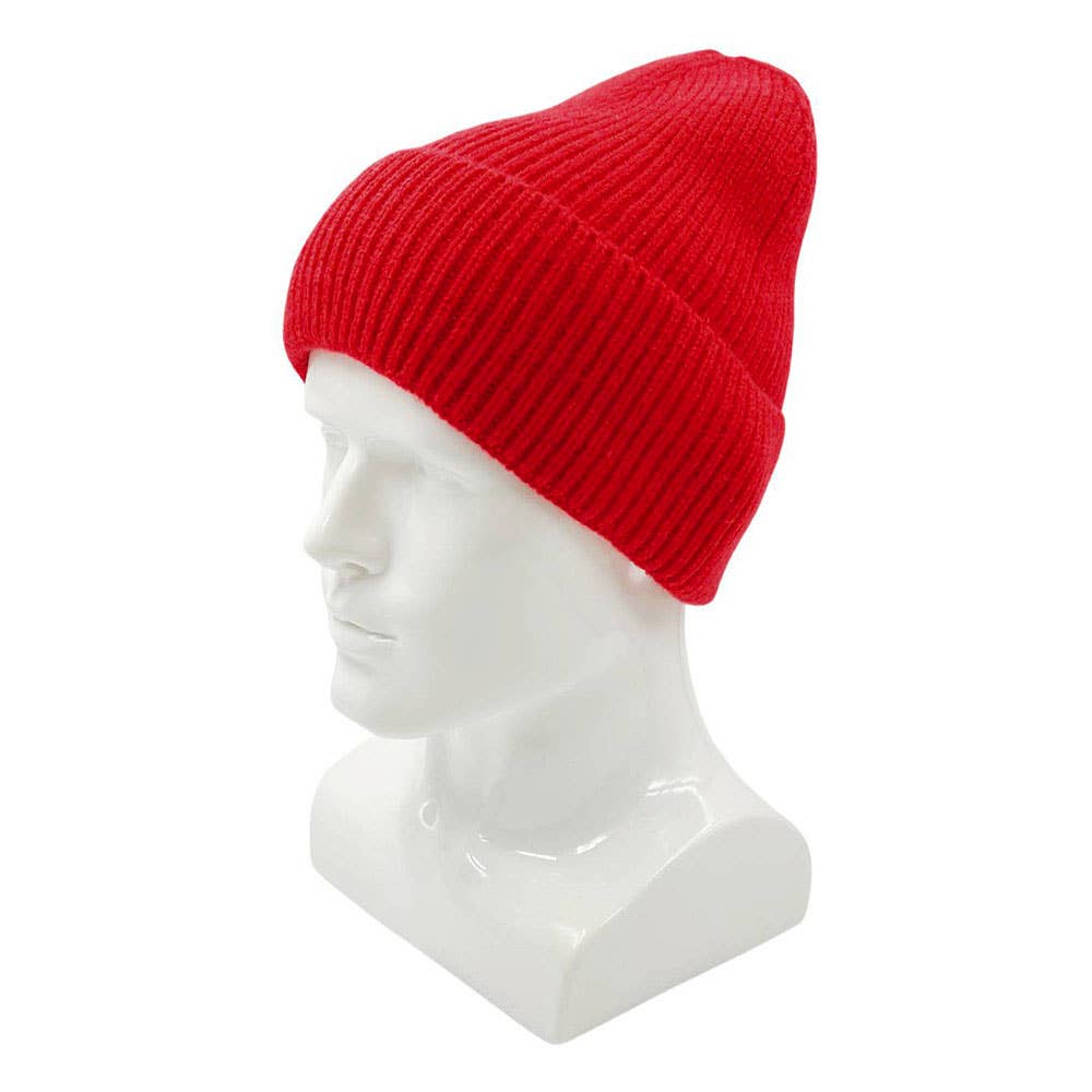 Sensibling Corp. - Venta al por mayor Gorro de lana - Unisex - Gorro de punto acanalado liso con puños36