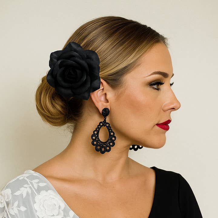 Wild & Free - Wholesale Hair Accessories Set - Women's - Flamenco Hair Flower from Seville0