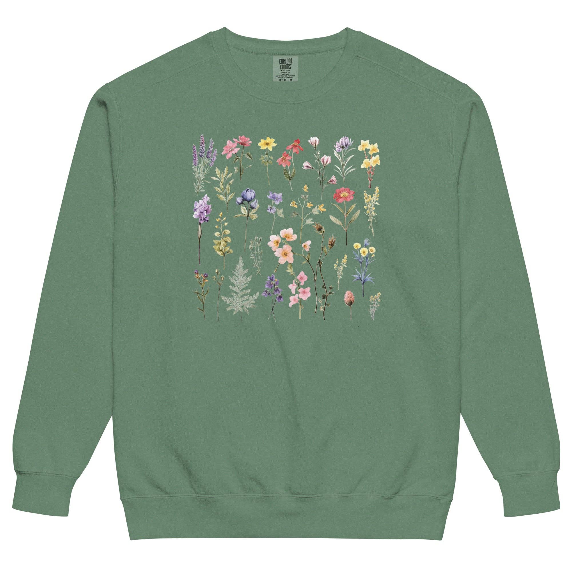 Keen Bee Studio - Wholesale Graphic Sweatshirt - Women's - Wildflowers Unisex garment-dyed sweatshirt4