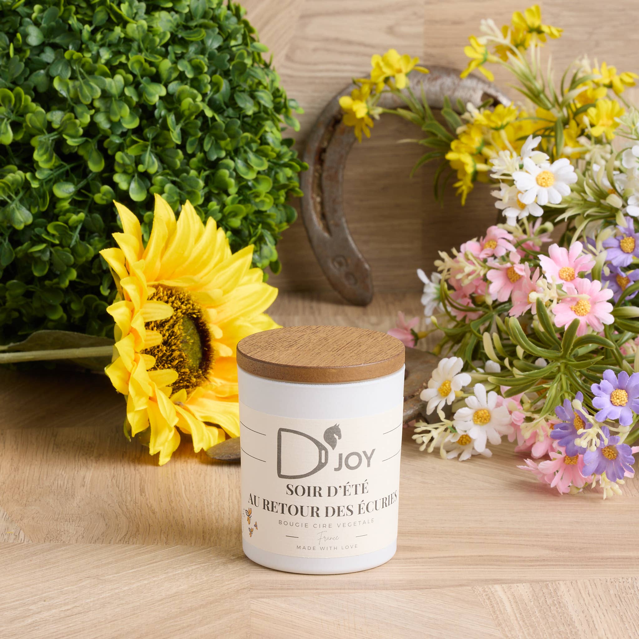 D'JOY by Cheval&Senteurs - Wholesale Jar/Filled Candle - Classic candle "summer evening returning from the stables"1