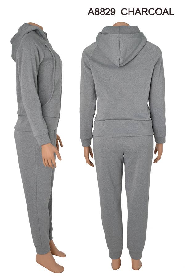 SSImport - Wholesale Lounge Set - Women's - A8829 2PCS/SET HOODIE JACKET AND PANTS MIX SIZES 12SET 5