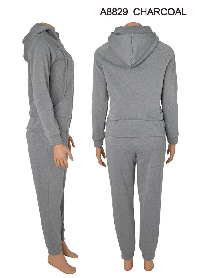 SSImport - Wholesale Lounge Set - Women's - A8829 2PCS/SET HOODIE JACKET AND PANTS MIX SIZES 12SET 5