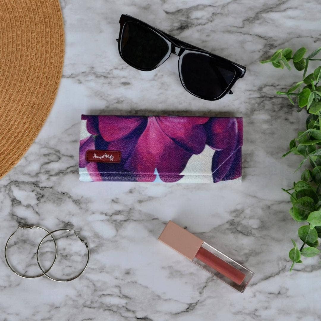 Monarque – Großhandel Brillenetuis & -halter – Damen – Georgia O'Keeffe Petunia Brillen-/Sonnenbrillenetui4