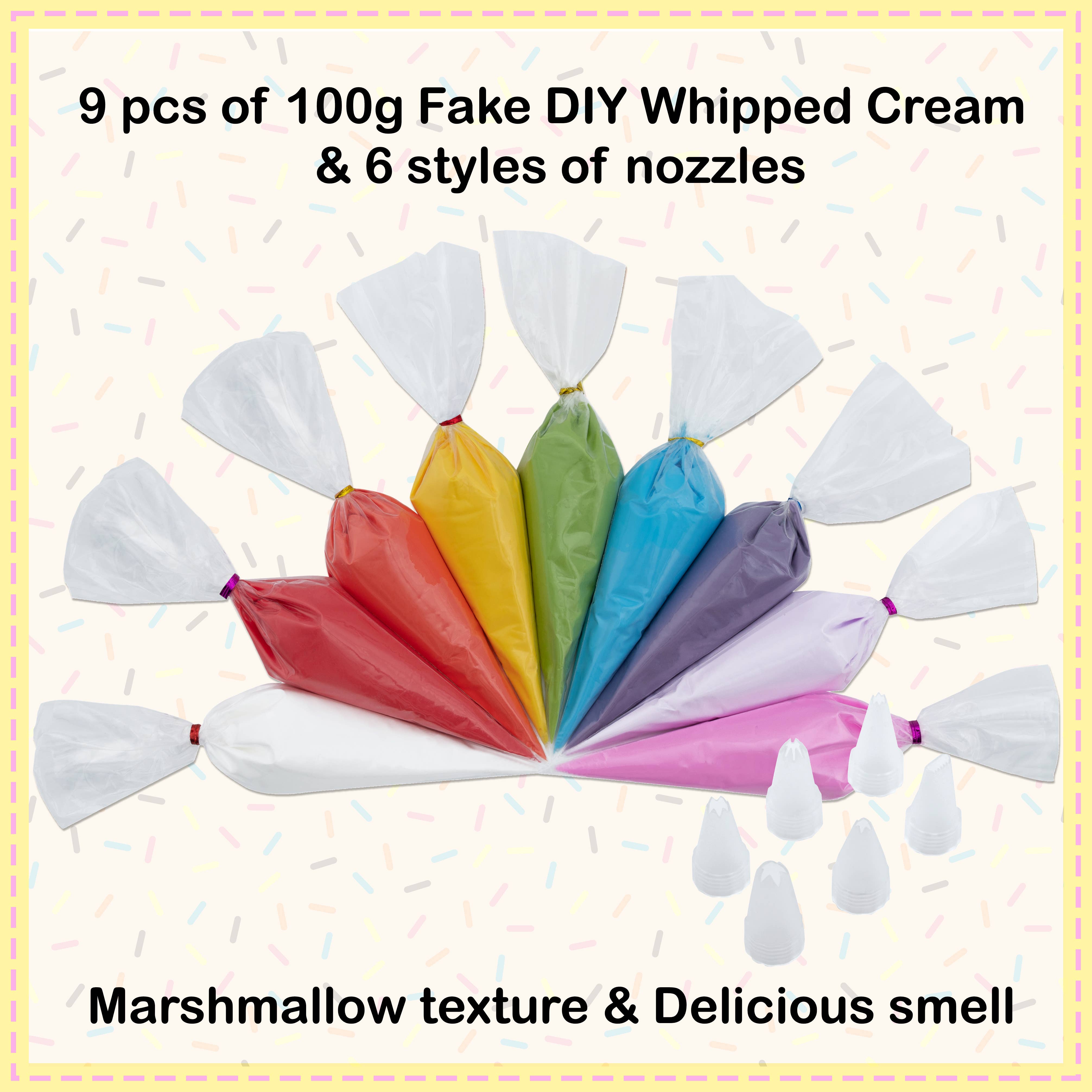 Decoden Cream - Wholesale DIY Craft Kit - Rainbow Decoden Cream Set, Fake Whipped Cream Glue For DIY1