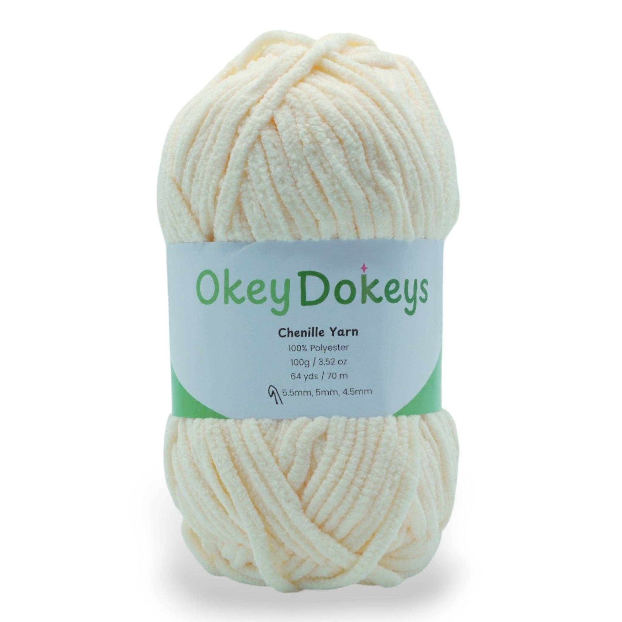 Okey Dokeys - Vente Fils à tricoter - Fil chenille - #6 Super épais - Écheveaux de 100g45