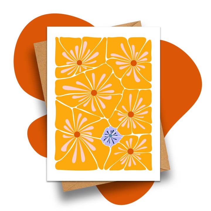 Handsel and Petal - Wholesale Everyday greeting card - Pansy Power1