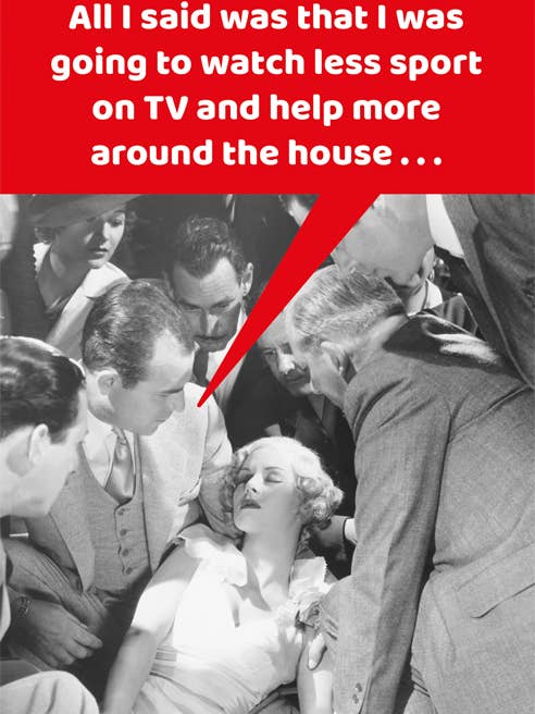 Funny greeting card - Fainted for wholesale by Comedy Card Company