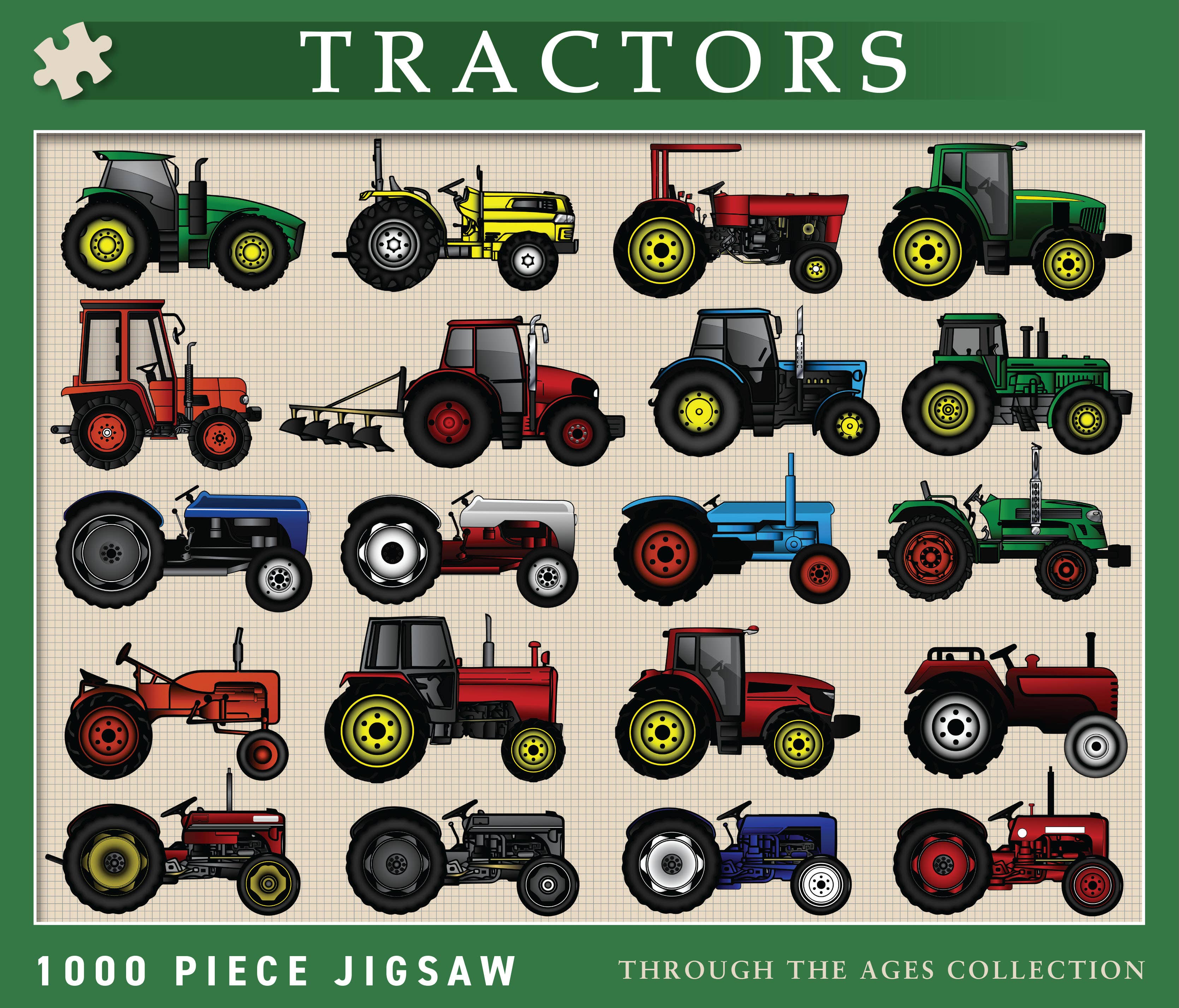 Coach House Partners – wholesale Puzzle – Adult – Tractors 1000 Piece Jigsaw2