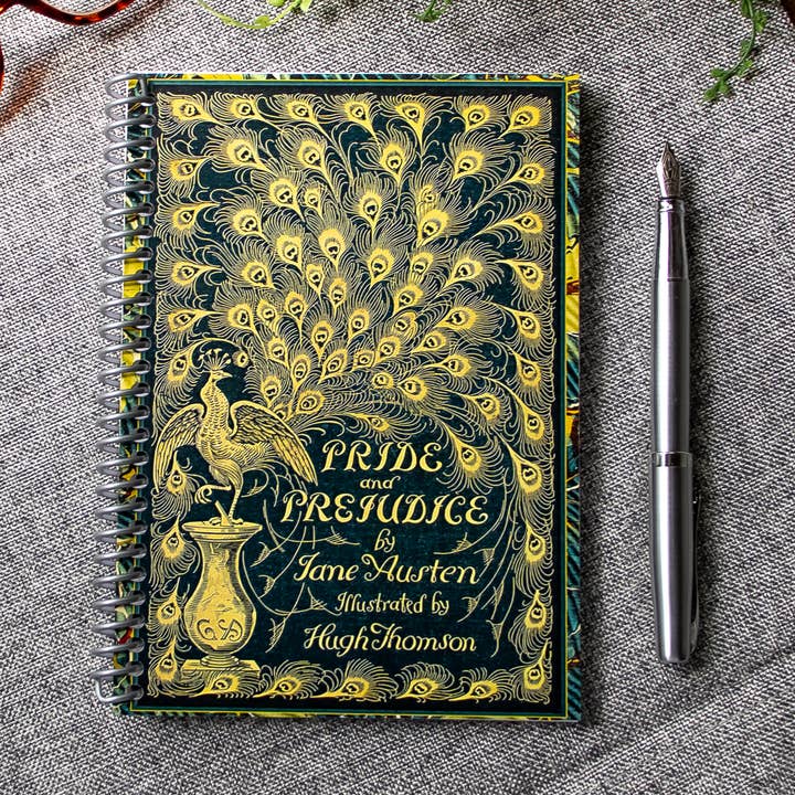 Spiral Notebook, Vintage Book Cover, Pride and Prejudice for wholesale by Sunshine and Ravioli