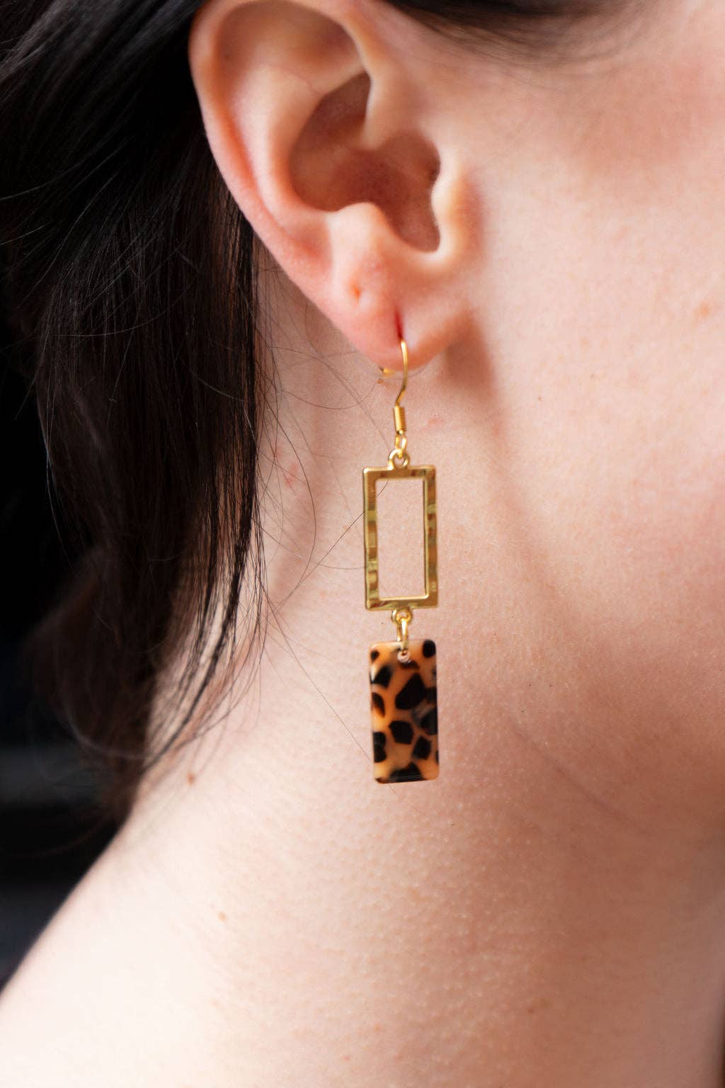 Spiffy & Splendid - Wholesale Dangle Earrings - Raya Earrings - Cheetah // Jewelry, Fall1