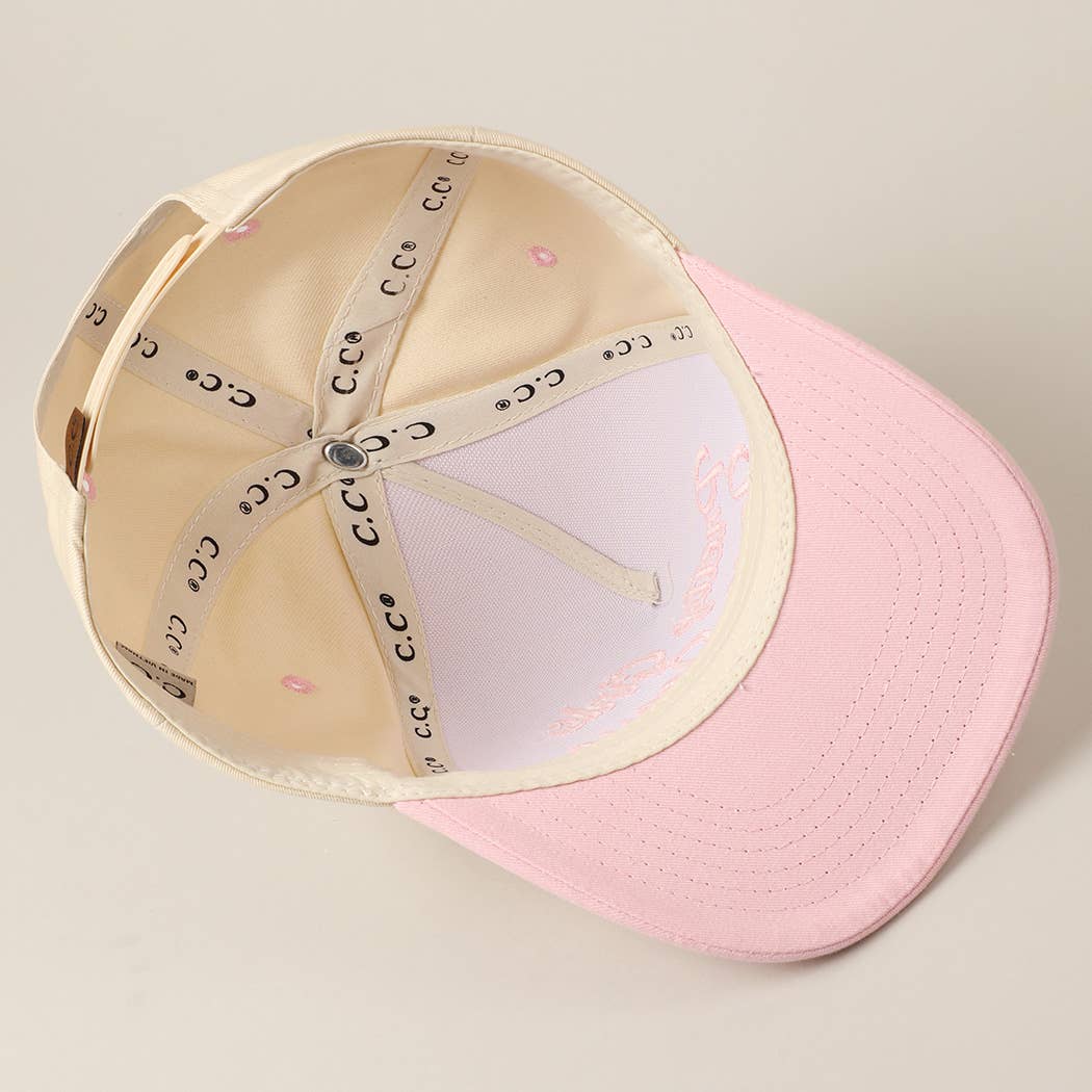 Fashion City - Vente Casquette de camionneur – femme - Casquette de camionneur brodée "Les jolies filles aiment Jésus"15