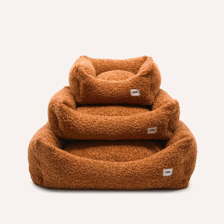 CAFIDE - Wholesale Pet Bed - Dog - Mustard Sheep Dog Bed, Snozy2