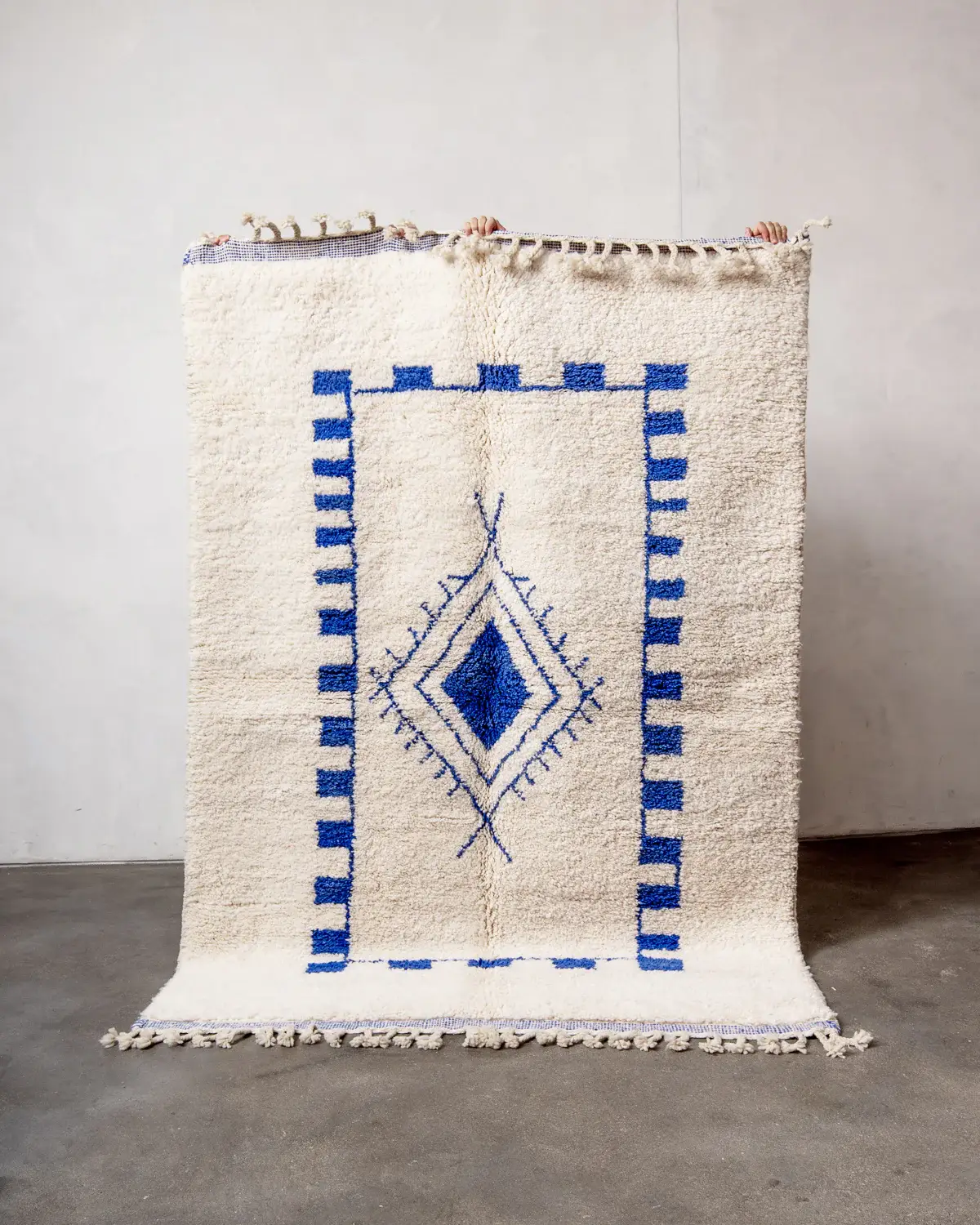 BerberNest - Wholesale Vloerkleed - Witte Beni Ourain Berber Marokkaanse Tapijt, Witte Shag Vloerkleed0