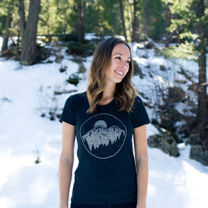 Moore Collection - Venta al por mayor Camiseta serigrafiada - Mujer - Señoras Night Sky Tee2