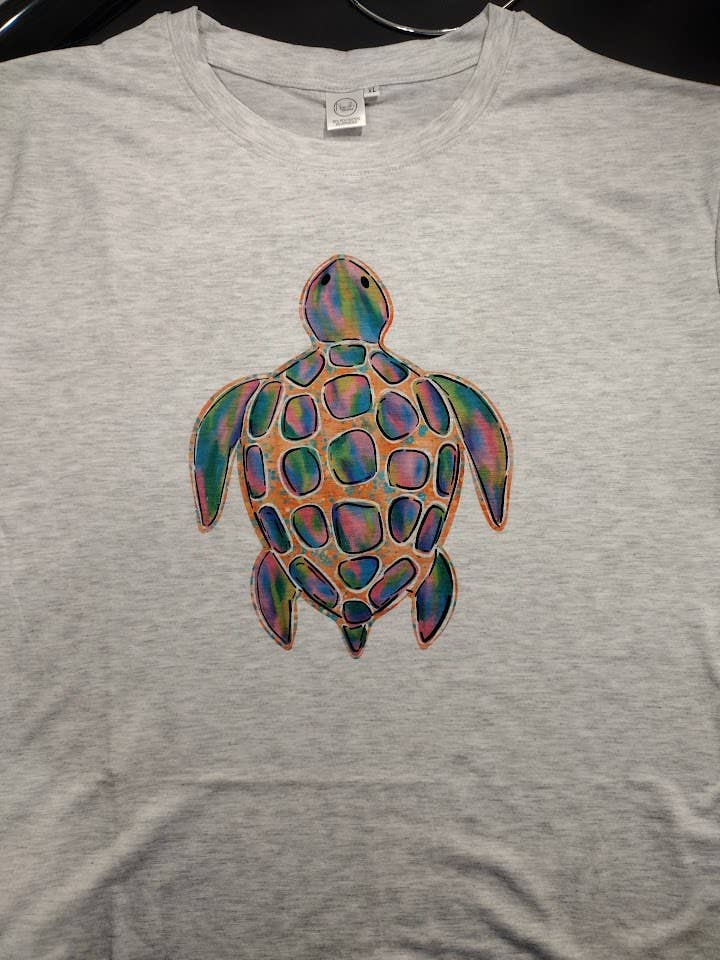 color sea turtle shirt for wholesale by ZG Customs LLC