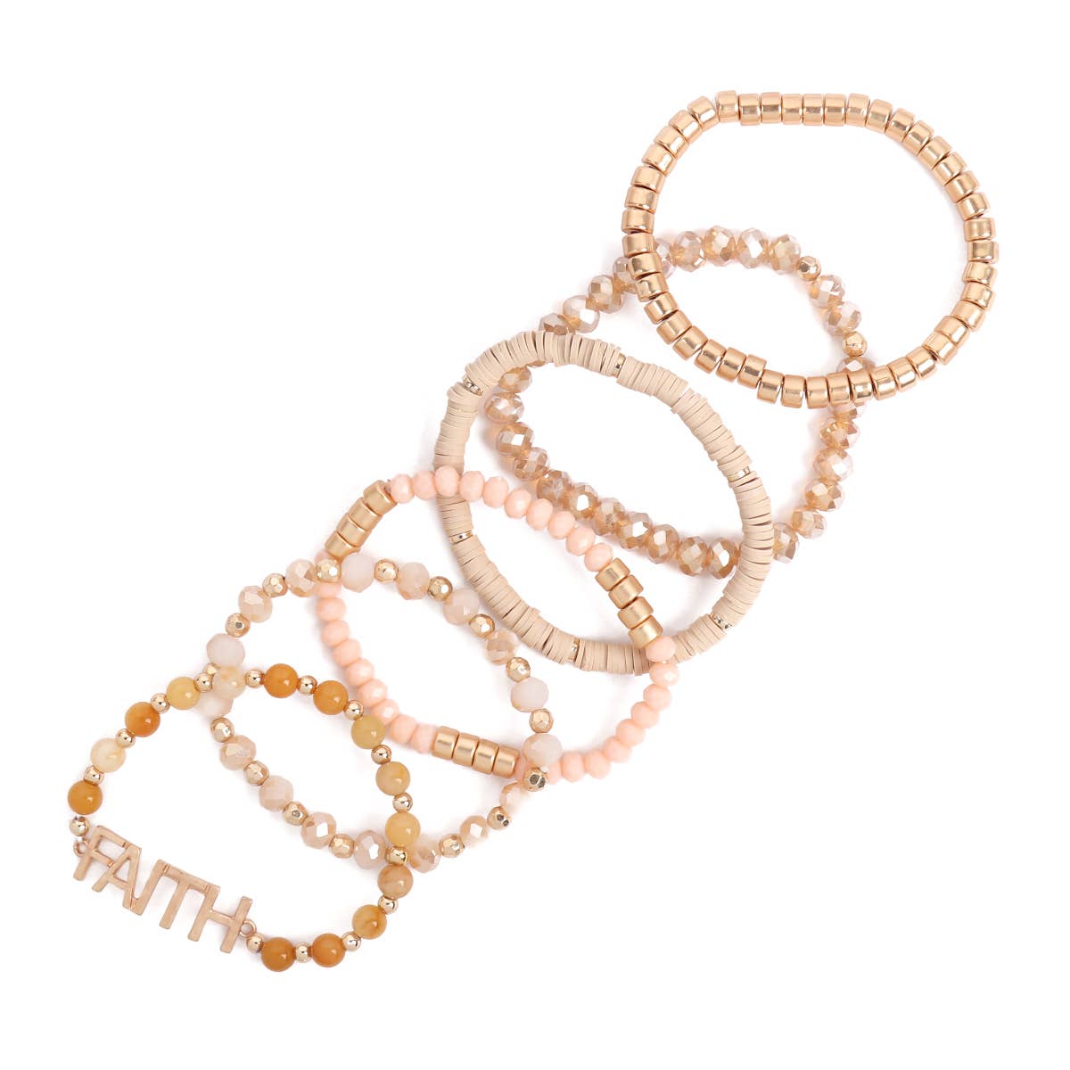 MYS Wholesale Inc - Vente Bracelets à breloques/pendentifs - Bracelet à breloques « Faith » en perles mélangées12