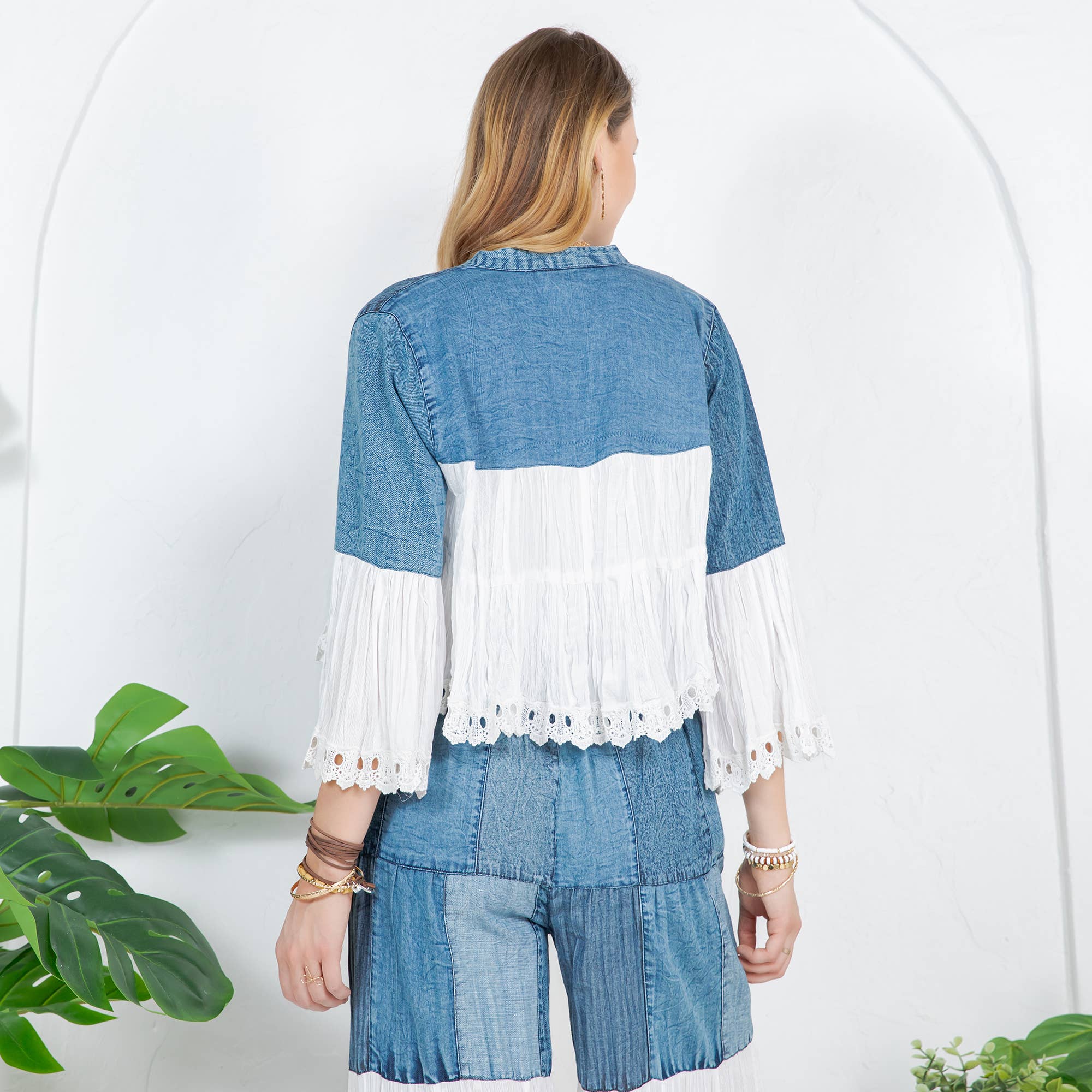 Young Threads - Wholesale Kimono - Women's - Boho Kimono Shrug with Bell Sleeves - New10