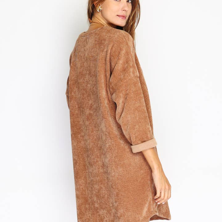 ORNELLA PARIS - Vente Robe – femme - Robe en velours avec collier SLV-R6363
8