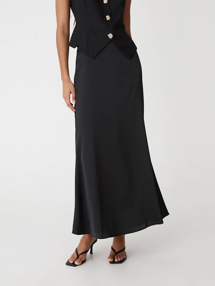 Saia Maxi Evasê Leigh para Mulher da Forcast por atacado de Forcast