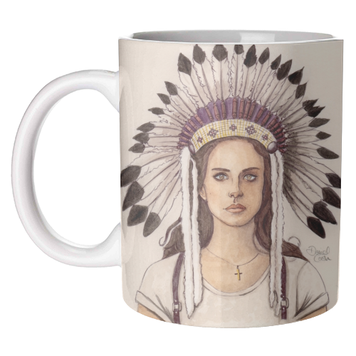 ART WOW - Wholesale Coffee Mug - Mugs 'Lana Del Rey IV' by Daniel Cash0