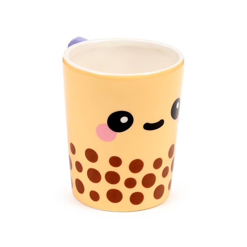 Puckator EU - Wholesale Coffee Mug - Boba the Bubble Tea Foodiemals Ceramic Lidded Mug3
