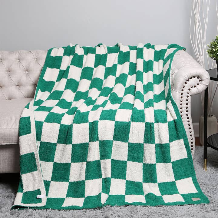 Fashion City - Wholesale Throw Blanket - Checkerboard Patterned Throw Blanket3