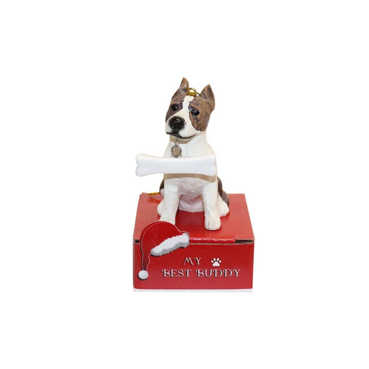 E&S Pets - Wholesale Ornament - Pit Bull Dog Bone Ornament