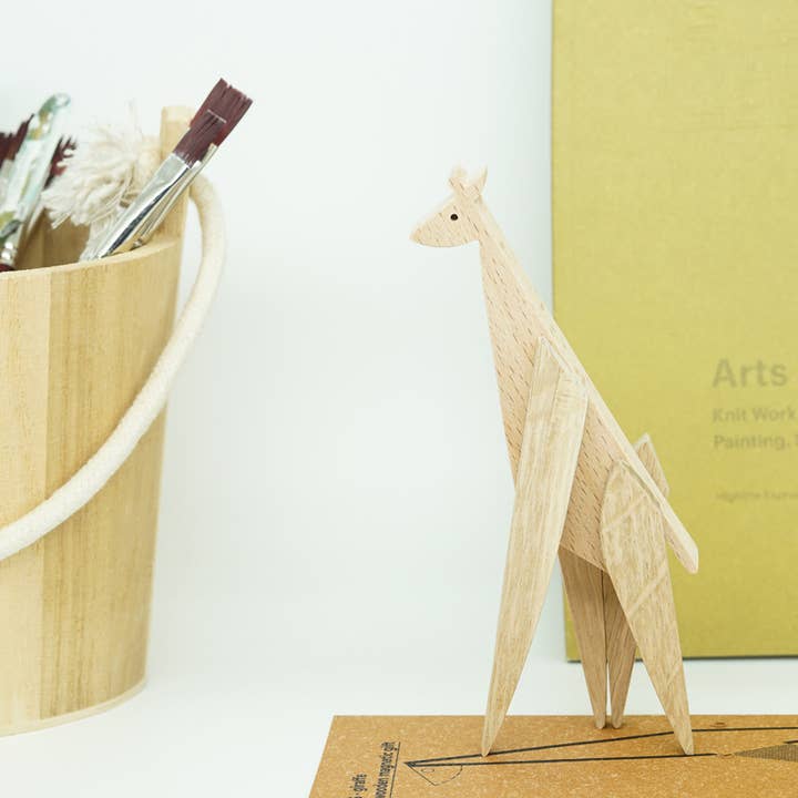 Jouet cadeau girafe magnétique en bois pour la vente par ESNAF TOYS