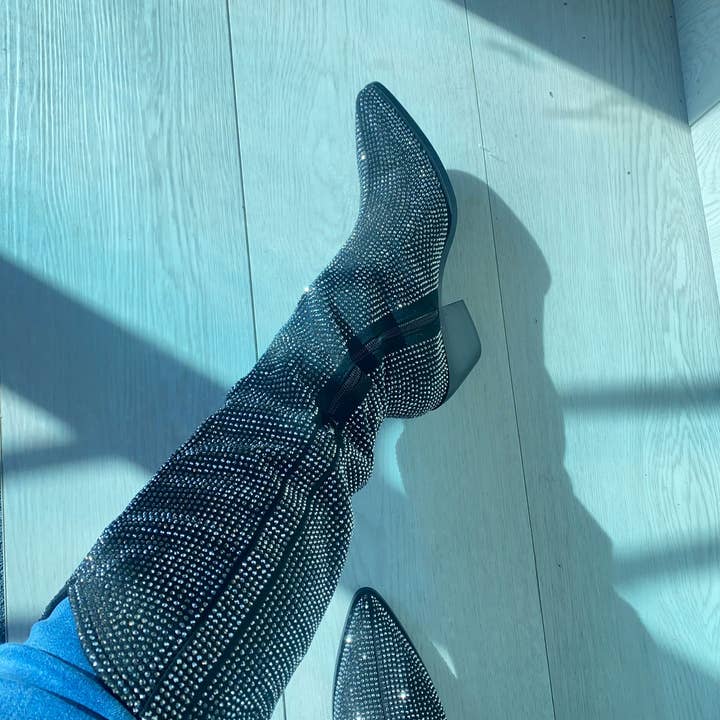 Monte01 Women's Full Rhinestone Western Boot for wholesale by Pazzle