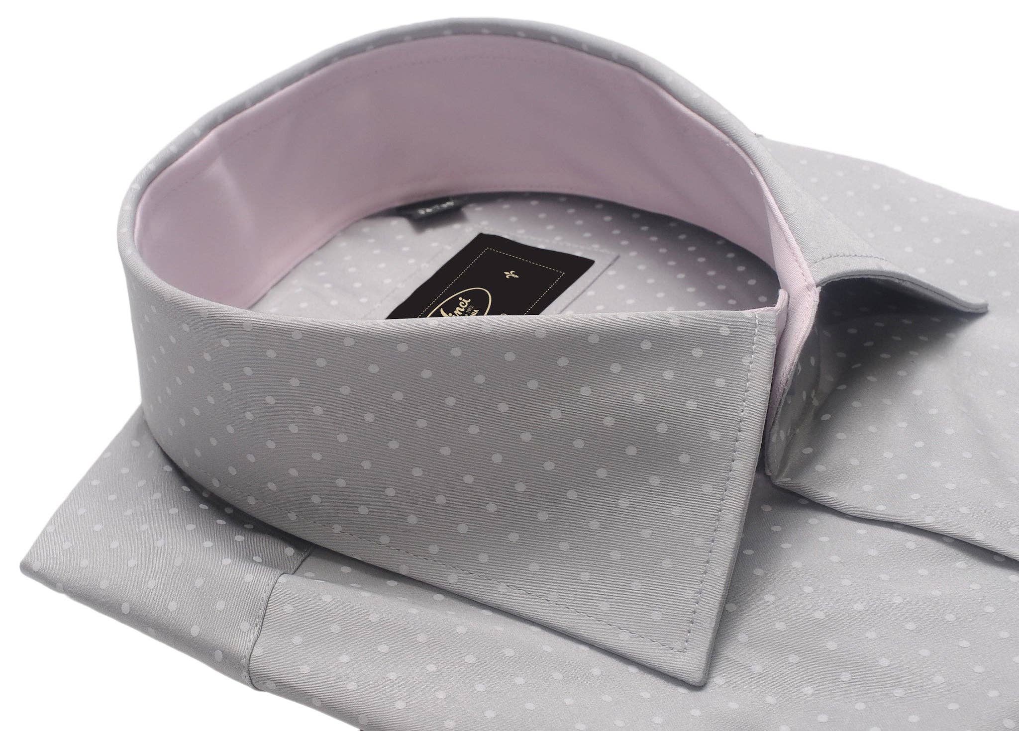 Virgoan Wish LLC - Wholesale Button Down Shirt - Men's - Da Vinci Blue Collar | Regular Collar Polkadot shirt9