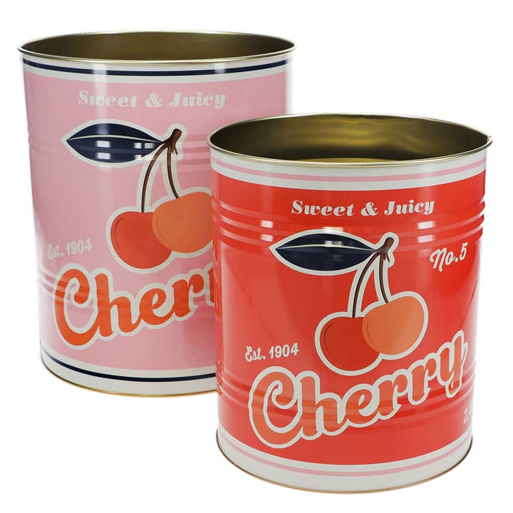 XL storage tins (set of 2) - Cherry for wholesale by Rex B2B - UK