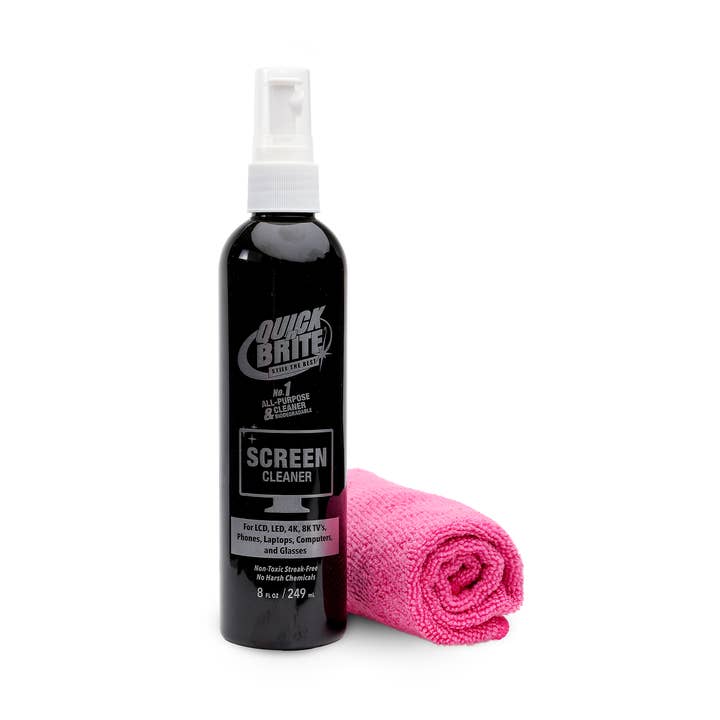 Quick’n Brite Screen Cleaner Kit with Cloth for wholesale by Quick n Brite