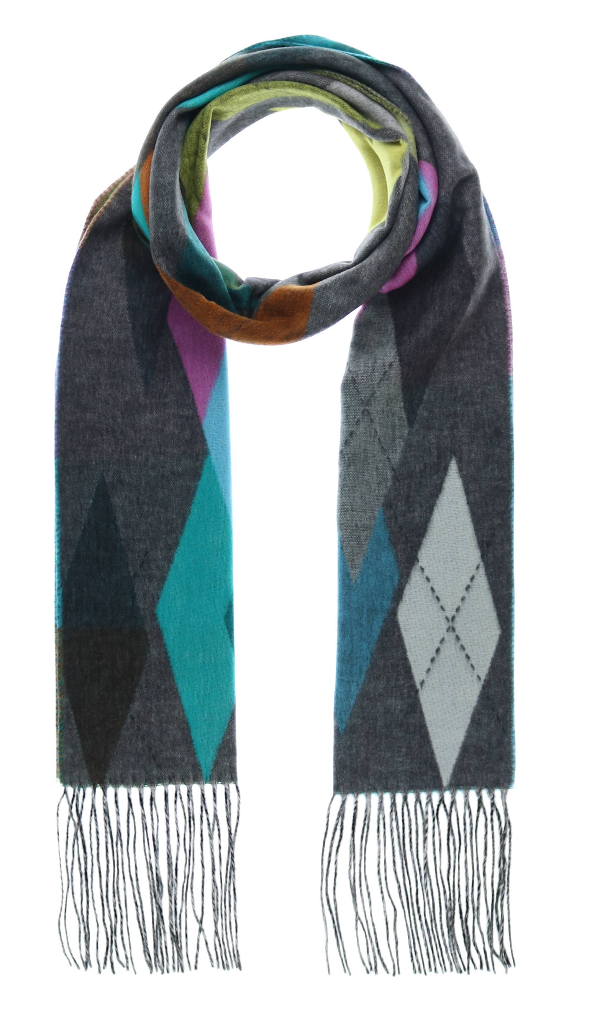 FRAAS - The Scarf Company - Wholesale Scarf - Women's - Artsy Argyle XL2