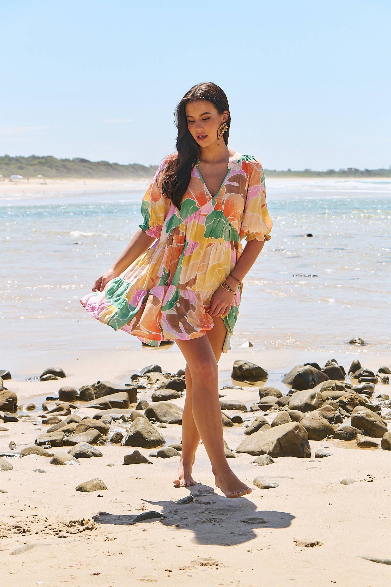 Jaase – Großhandel Kleid – Damen – TALLULAH PRINT PETAL MINIKLEID4