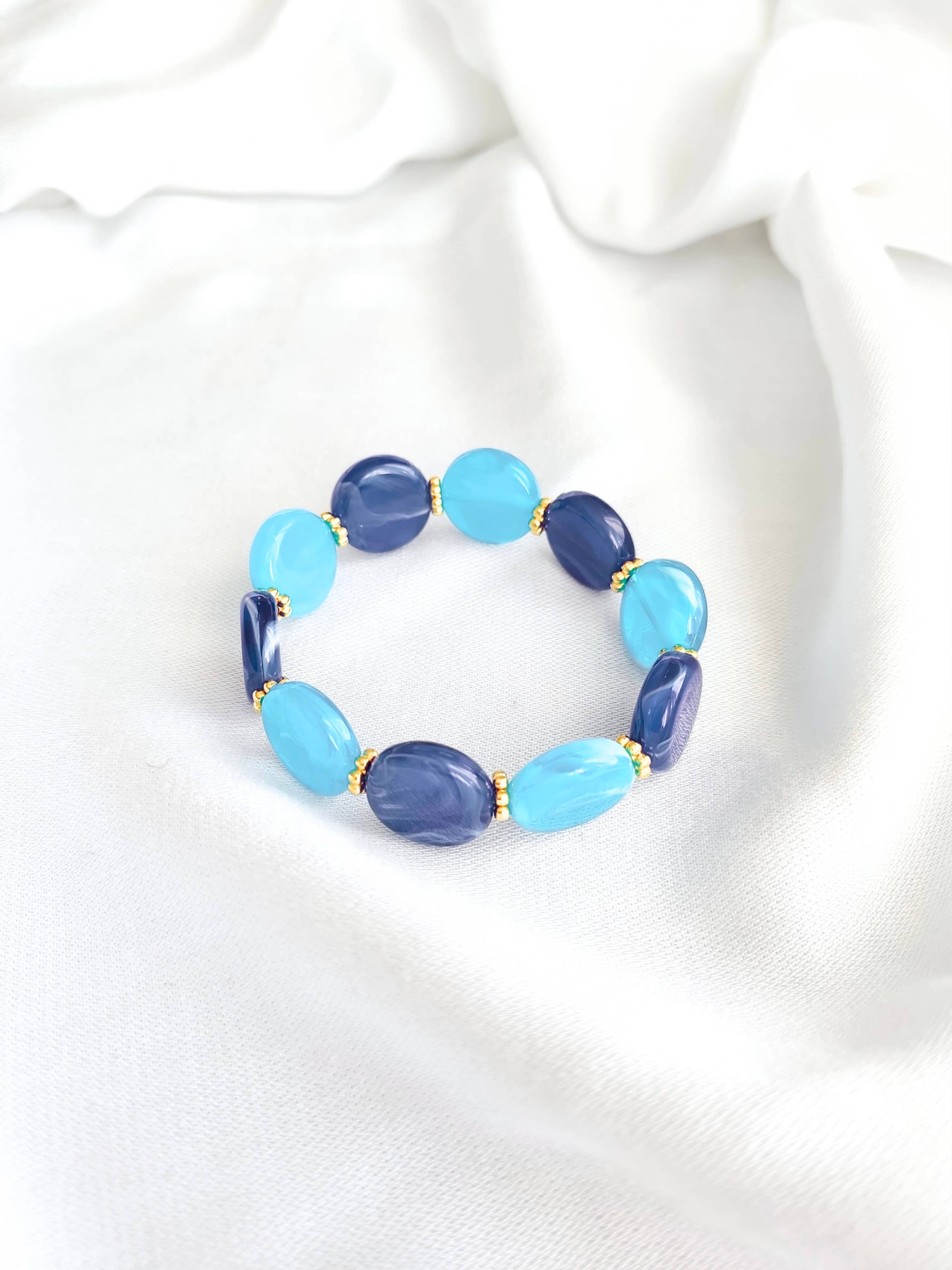 L'Atelier d'Artémis - Vente Bracelet de perles - Bracelet élastique ROMY25