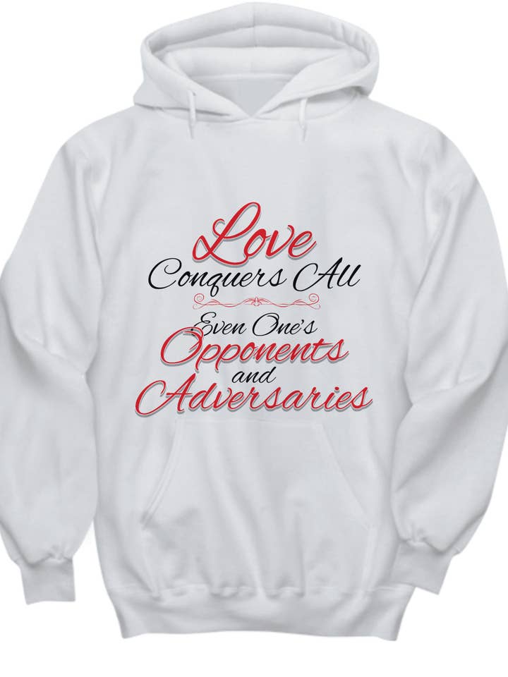 Wisecrack Designs Sweats à capuche unisexe sur mesure avec des mots d'encouragement forts en différentes couleurs blanc, noir, rouge, rose, violet, vert, bleu et gris. pour la vente par Wisecrack Designs