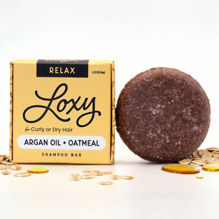 RELAX: Shampoo Bar voor droog, pluizig of krullend haar met Arganolie & Havermout voor wholesale door Loxy