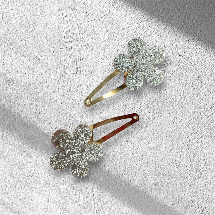 Kids4trendy - Wholesale Hair Clip - Kids - Glitter flower girl mega pack2