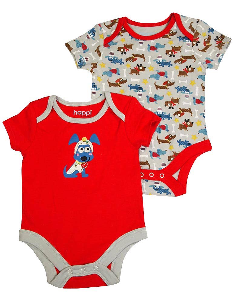 Eastern Off Price - Wholesale Rompertje - Baby - Happi by Dena Baby Jongens Newborn Korte Mouw Romper 2 Stuks0
