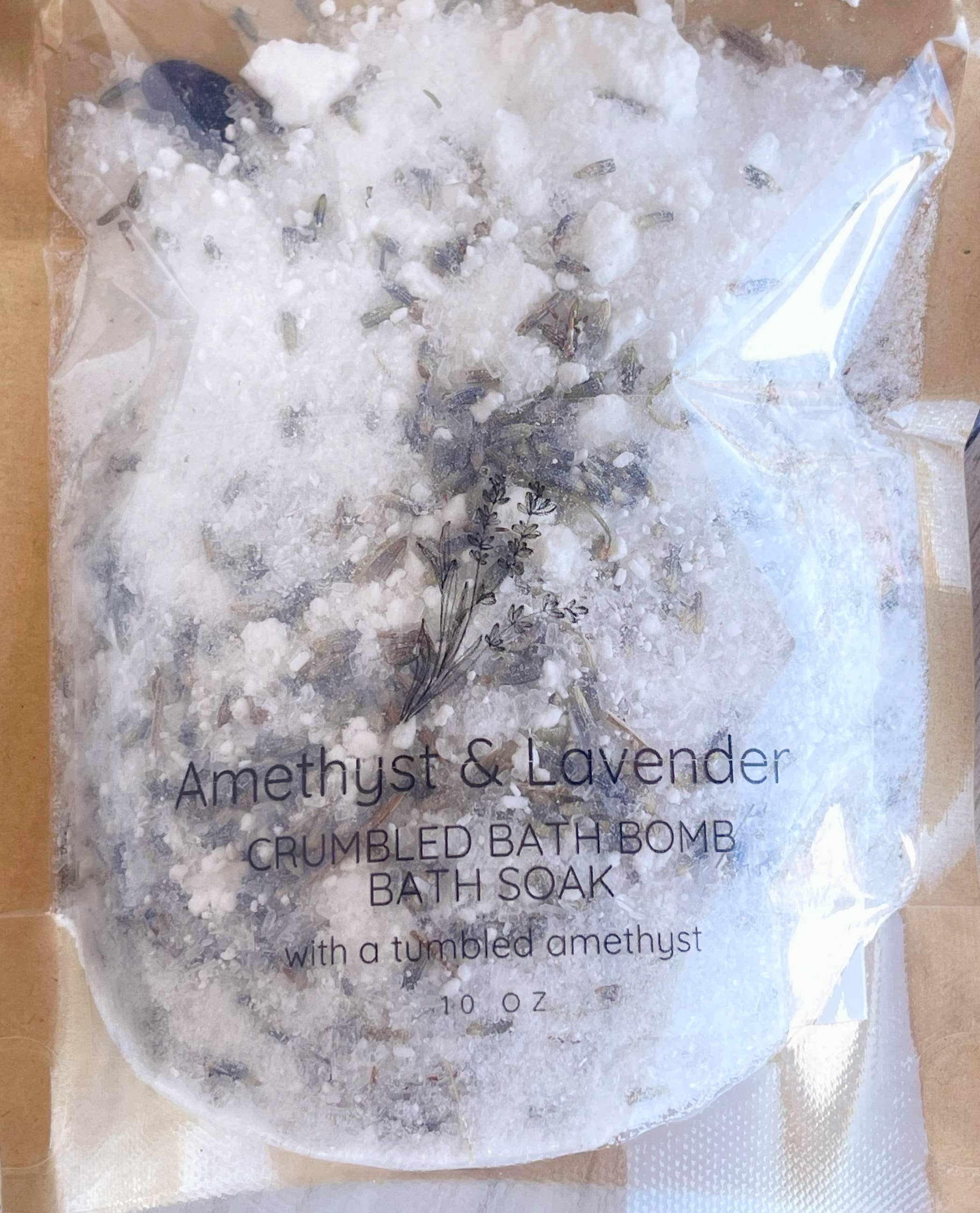 Rage Gems & Jewelry - Wholesale Bath Soak/Milk - Amethyst & Lavender Crumbled Bath Bomb Bath Soak5