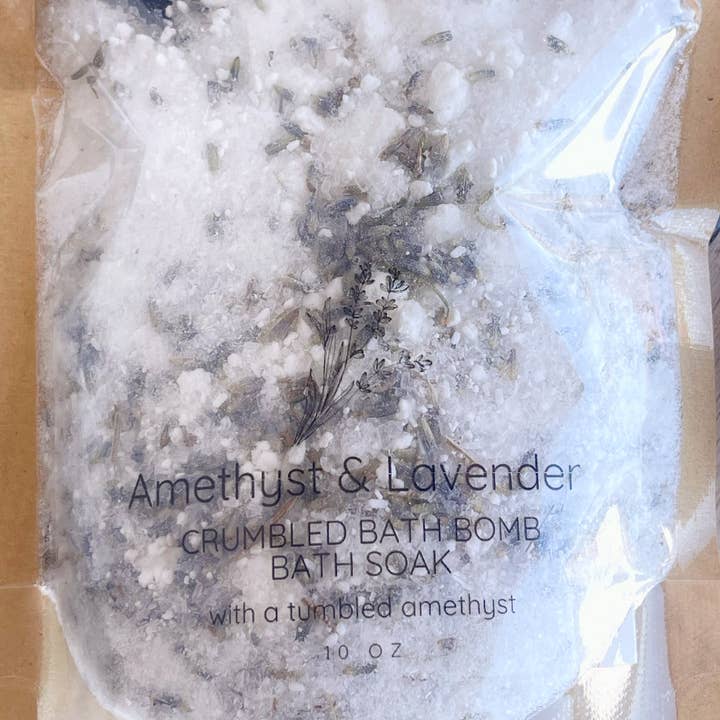 Rage Gems & Jewelry - Wholesale Bath soak/milk - Amethyst & Lavender Crumbled Bath Bomb Bath Soak5