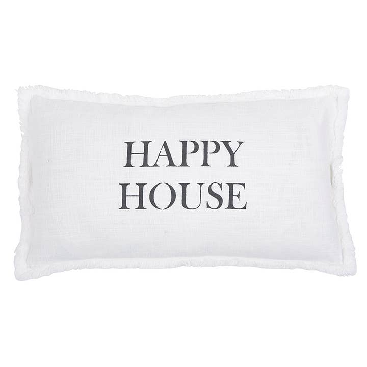 Santa Barbara Design Studio by Creative Brands - Wholesale Lumbar Pillow - Face To Face Rectangle Sofa Pillow - Happy House