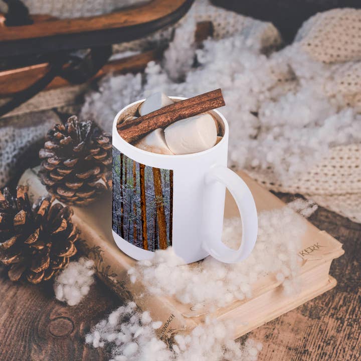 3dRose - Wholesale Coffee Mug - 3dRose, USA, Tennessee. Great Smoky Mountains National Park. Spring snow 5, Mug11