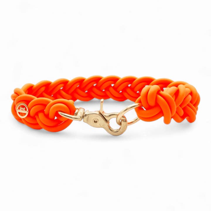 BioThane® Halsband Neon-Orange für den Großhandel von GASSI GLAMOUR