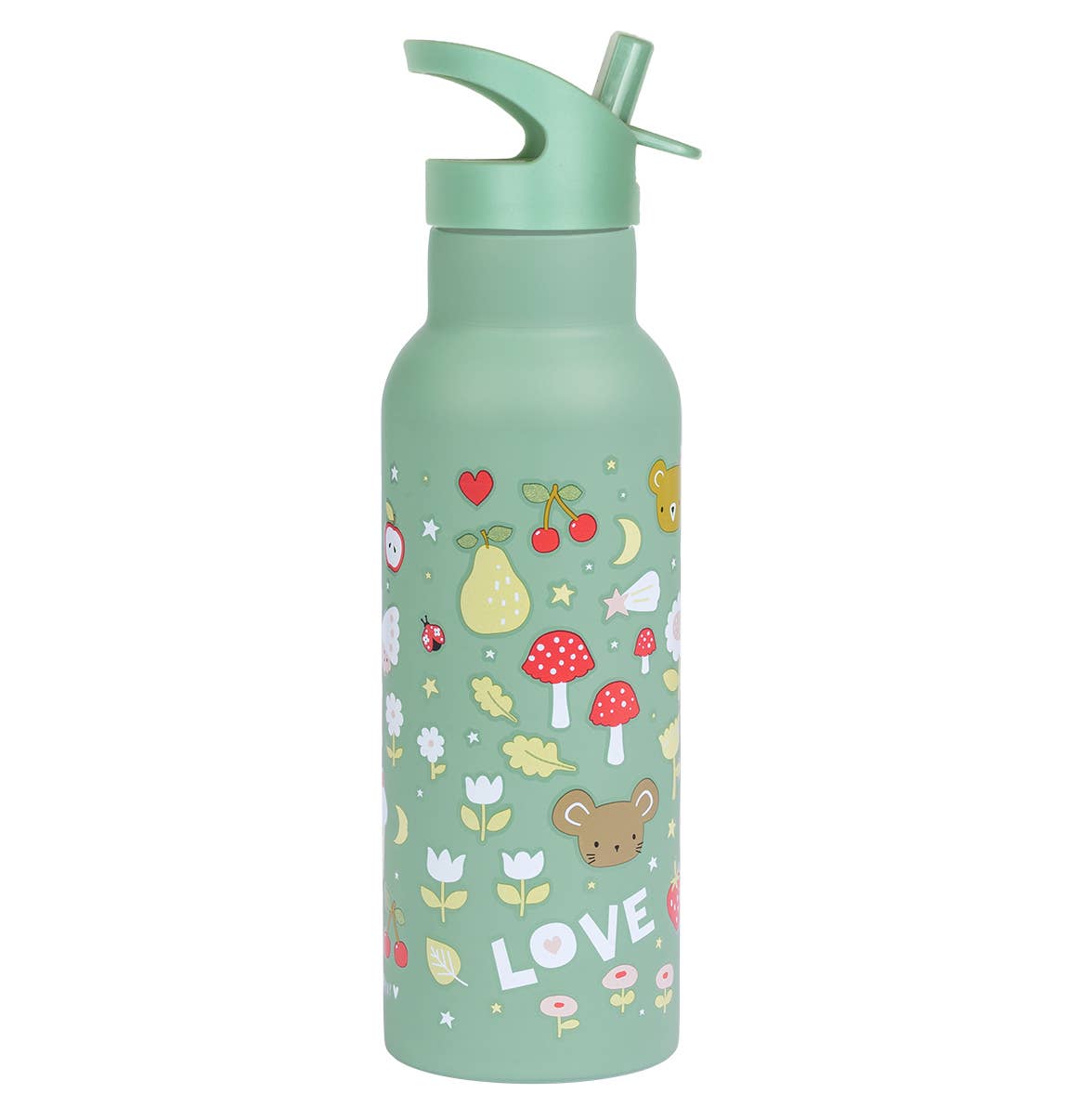 A Little Lovely Company - Wholesale Water Bottle - XL stainless steel drink/water bottle: Joy1