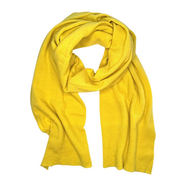 SCARF 100% MERINO WOOL LEMON for wholesale by BeCap