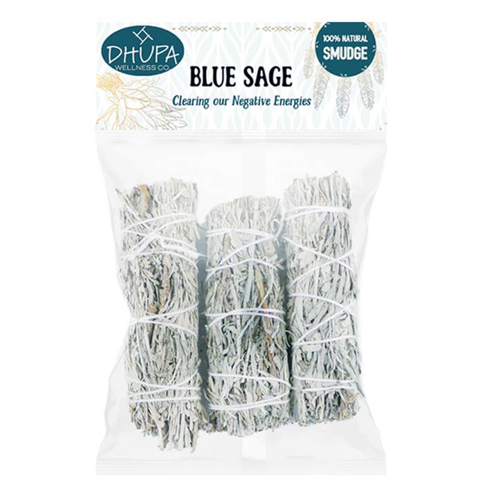 Blue Sage Smudge Stick detailtaske (4 tommer) for engroshandel hos Designs by Deekay Inc.